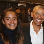 Malia and her dad